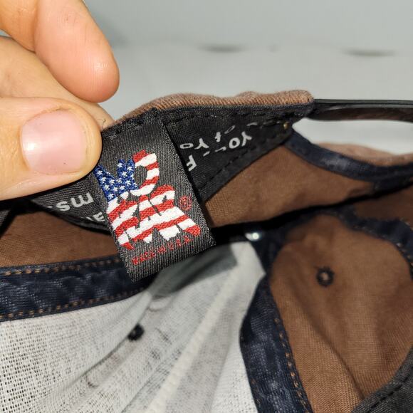 Vintage No Fear Hat Cap RN 86611 90s Made in USA Y2k Grunge Brown Snapback 90 - Picture 6 of 12